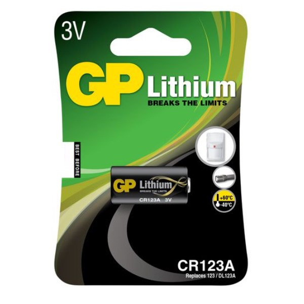 GP CR123A Lithium pile 1 pièce GPCR123A 215030 - 1