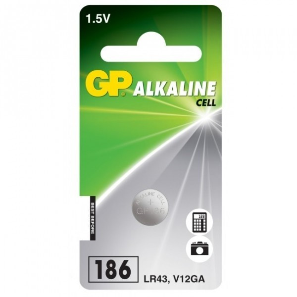 GP LR43 Alcaline pile bouton 1 pièce GP186 215040 - 1