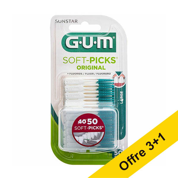 Offre : 4x GUM Soft-Picks Original Large (50 pièces) SGU00141 - 1