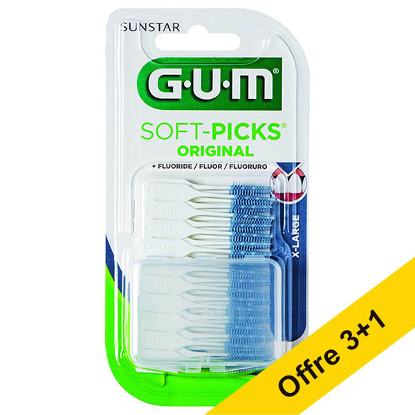 Offre : 4x GUM Soft-Picks Original X-Large (40 pièces) SGU00142 - 1