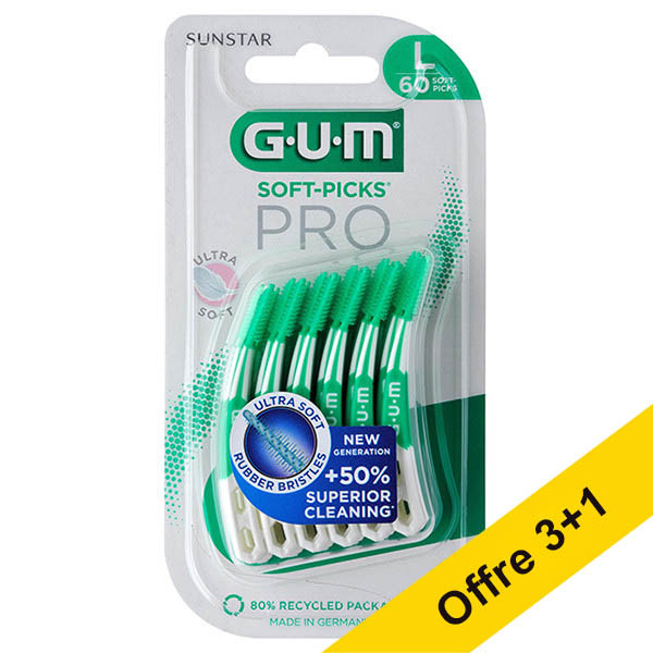 Offre : 4x GUM Soft-Picks Pro Large (30 pièces) SGU00139 - 1