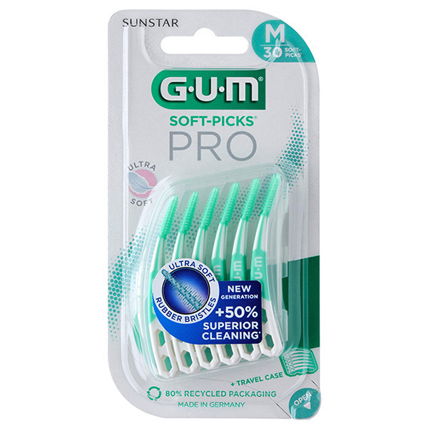 GUM Soft-Picks Pro Medium (30 pièces) SGU00135 - 1