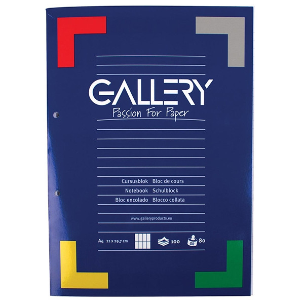 Gallery bloc de cours A4 quadrillé 80 g/m² 100 feuilles 01538 400047 - 1
