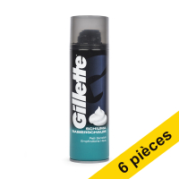 Gillette Offre : 6x Gillette Sensitive Skin mousse à raser (200 ml)  SGI00109