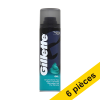 Gillette Offre : 6x Gillette gel à raser pour peaux sensibles (200 ml)  SGI00111