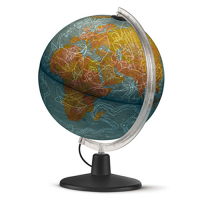 Globe terrestre avec éclairage Atmosphere Line (carte géographique) 30 cm - néerlandophone NR-0331H2ND-NL 400776