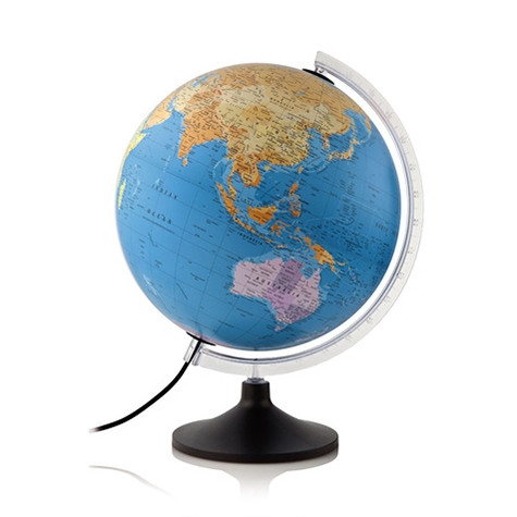 Globe terrestre avec éclairage solid line P (carte politique) 30 cm - néerlandophone NR-0331P1PA-NL 828044 - 1