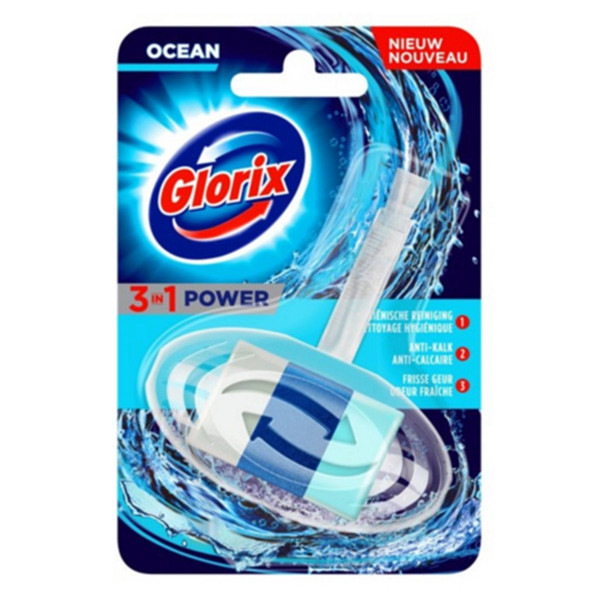 Glorix bloc WC 3 en 1 Power Ocean (40 grammes)  SGL00038 - 1