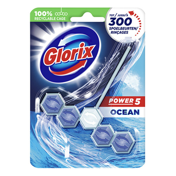 Glorix bloc WC Power 5 Ocean (55 grammes)  SGL00042 - 1