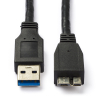Goobay câble USB-A vers Micro-B (1 mètre) - noir K010214092 - 1