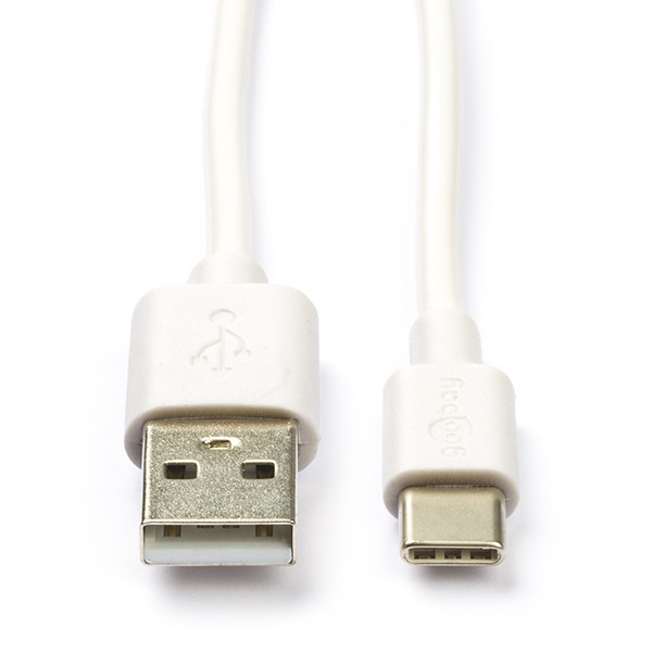 Goobay câble USB-A vers USB-C (0,1 mètre) - blanc K010214051 - 1