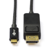 Goobay câble USB-C vers DisplayPort (1,2 mètre) - noir K010214137 - 1