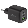 Goobay chargeur USB 3 ports (1x USB-A, 2x USB-C, 65W, Power Delivery) -  noir K180107713 - 1