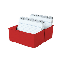 HAN boîte à fiches A6 - rouge HA-976-17 218038