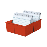 HAN boîte à fiches A7 - rouge HA-977-17 218046