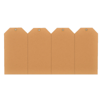 HF2 étiquettes avec œillet de suspension 25 x 50 mm (1000 pièces) - chamois 395001 226900