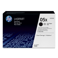 HP 05XD (CE505XD) multipack double toner haute capacité (d'origine) - noir CE505XD 054074