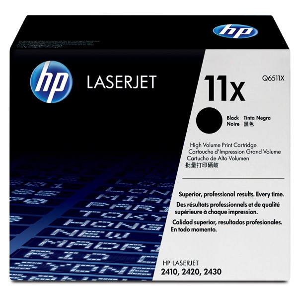 HP 11X (Q6511X) toner haute capacité (d'origine) - noir Q6511X 039510 - 1