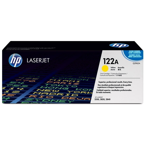 HP 122A (Q3962A) toner haute capacité (d'origine) - jaune Q3962A 039440 - 1