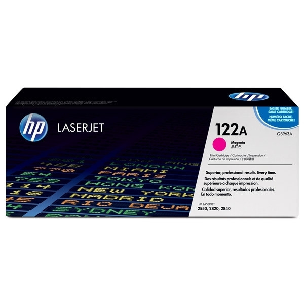 HP 122A (Q3963A) toner haute capacité (d'origine) - magenta Q3963A 039450 - 1