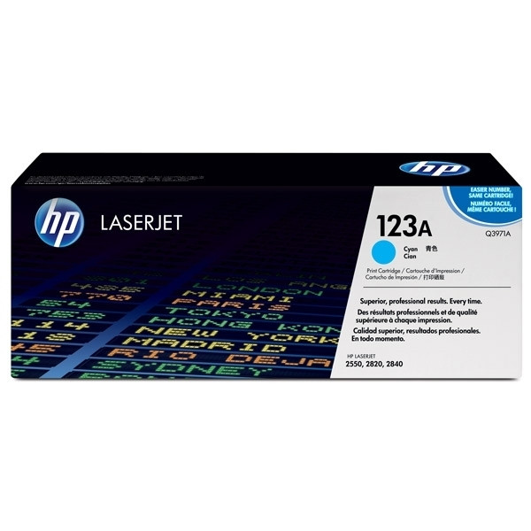 HP 123A (Q3971A) toner (d'origine) - cyan Q3971A 039470 - 1