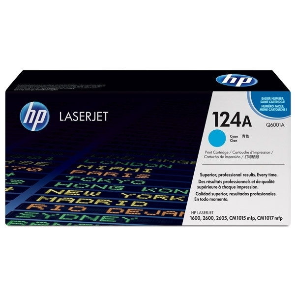 HP 124A (Q6001A) toner (d'origine) - cyan Q6001A 039545 - 1