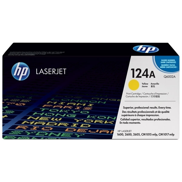 HP 124A (Q6002A) toner (d'origine) - jaune Q6002A 039550 - 1