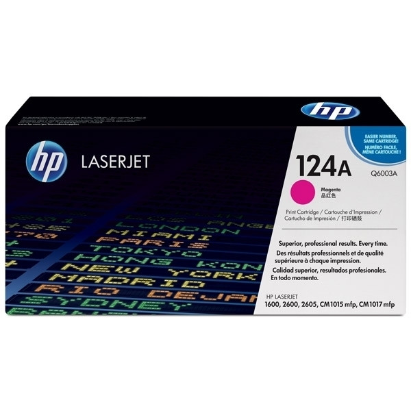 HP 124A (Q6003A) toner (d'origine) - magenta Q6003A 039555 - 1