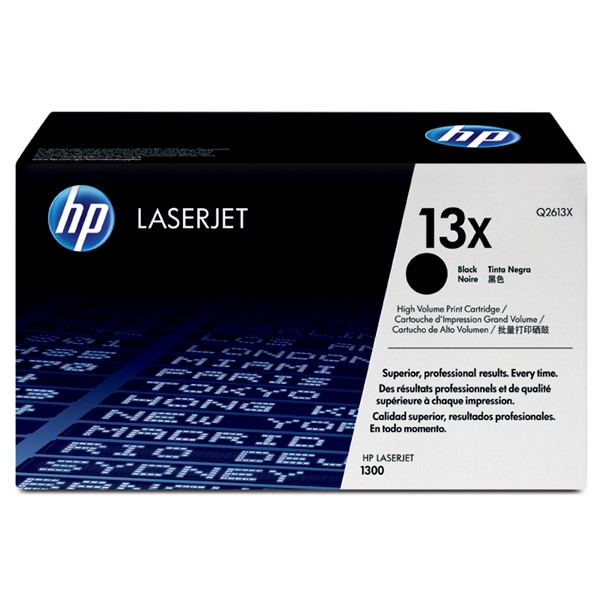 HP 13X (Q2613X) toner haute capacité (d'origine) - noir Q2613X 033080 - 1