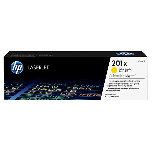 HP 201X (CF402X) toner haute capacité (d'origine) - jaune CF402X 054864 - 1