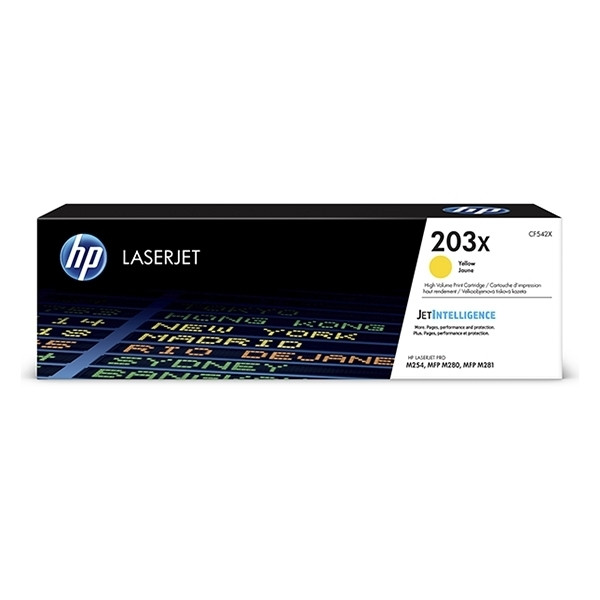 HP 203X (CF542X) toner haute capacité (d'origine) - jaune CF542X 055218 - 1