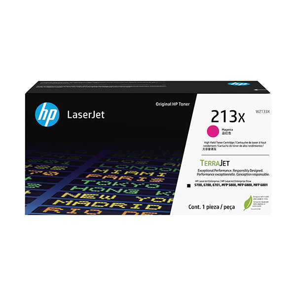 HP 213X (W2133X) toner haute capacité (d'origine) - magenta W2133X 133042 - 1