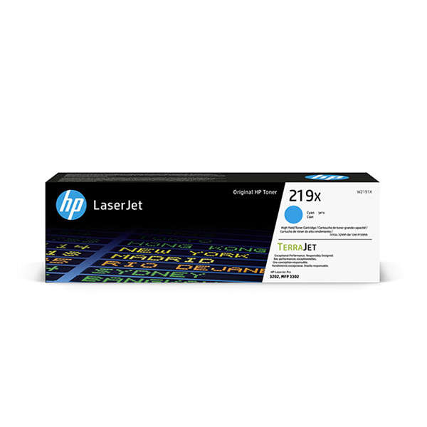 HP 219X (W2191X) toner haute capacité (d'origine) - cyan W2191X 093344 - 1