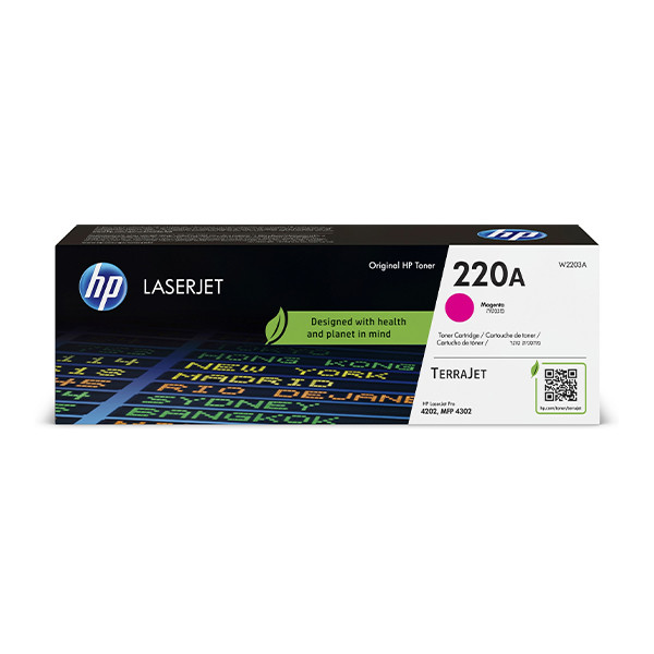 HP 220A (W2203A) toner (d'origine) - magenta W2203A 133018 - 1