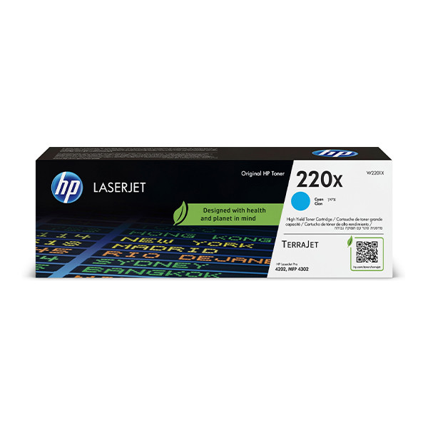 HP 220X (W2201X) toner haute capacité (d'origine) - cyan W2201X 133022 - 1