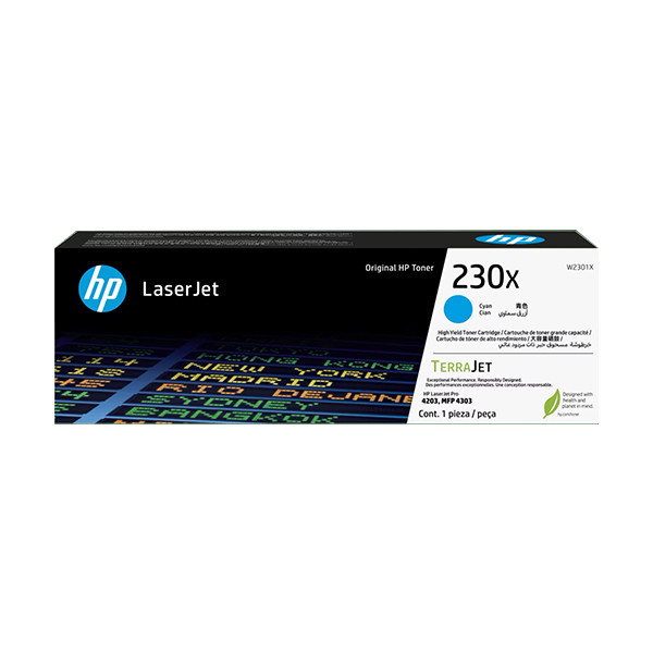 HP 230X (W2301X) toner haute capacité (d'origine) - cyan W2301X 133062 - 1