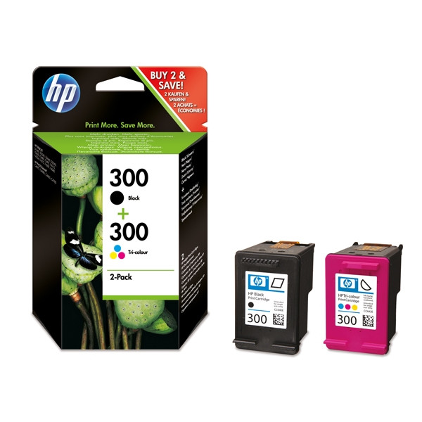 HP 300 (CN637EE) duopack (d'origine) - noir et couleur CN637EE 054022 - 1