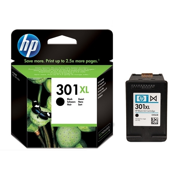 HP 301XL (CH563EE) cartouche d'encre haute capacité (d'origine) - noir CH563EE 044034 - 1