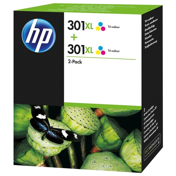 HP 301XL D8J46AE duopack de haute capacité (d'origine) - couleur D8J46AE 044338 - 1