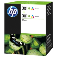 HP 301XL (D8J46AE) duopack haute capacité (d'origine) - couleur 044338