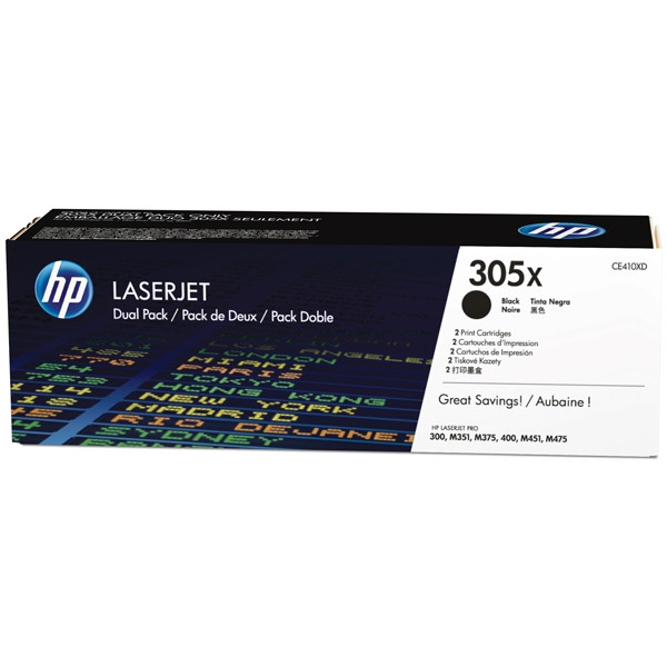 HP 305X (CE410XD) toner duopack (d'origine) - noir CE410XD 054768 - 1