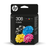 HP 308 (6L6S6UE) multipack noir + couleur (d'origine)