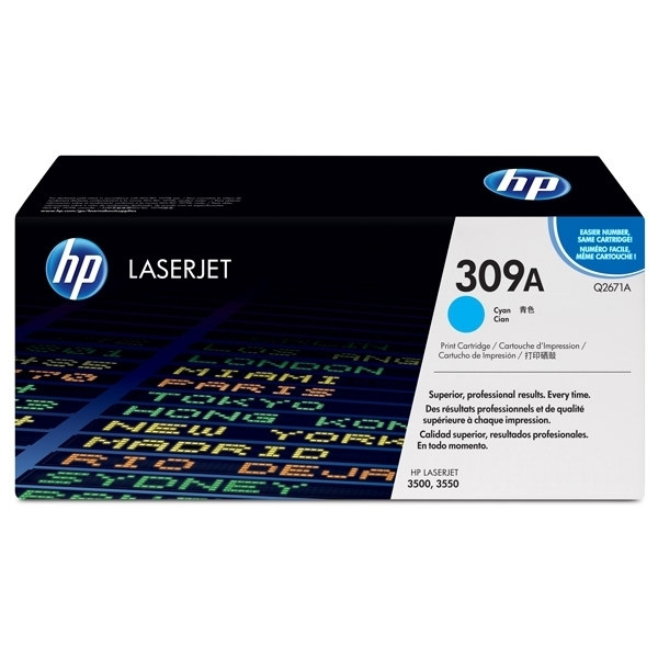 HP 309A (Q2671A) toner (d'origine) - cyan Q2671A 039320 - 1