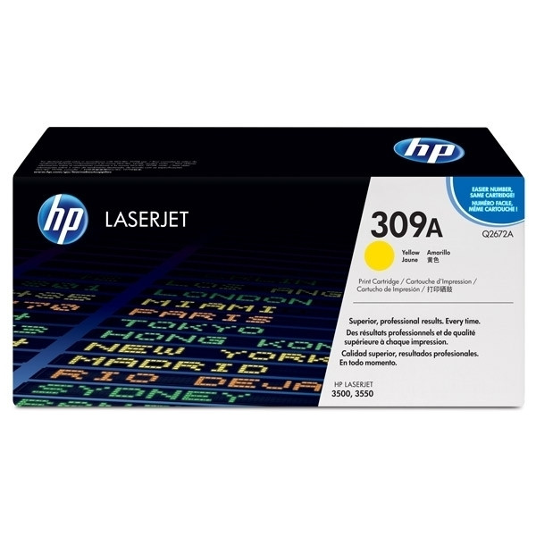 HP 309A (Q2672A) toner (d'origine) - jaune Q2672A 039330 - 1