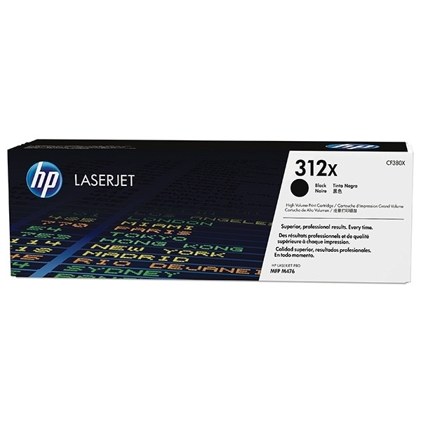 HP 312X (CF380X) toner haute capacité (d'origine) - noir CF380X 054784 - 1