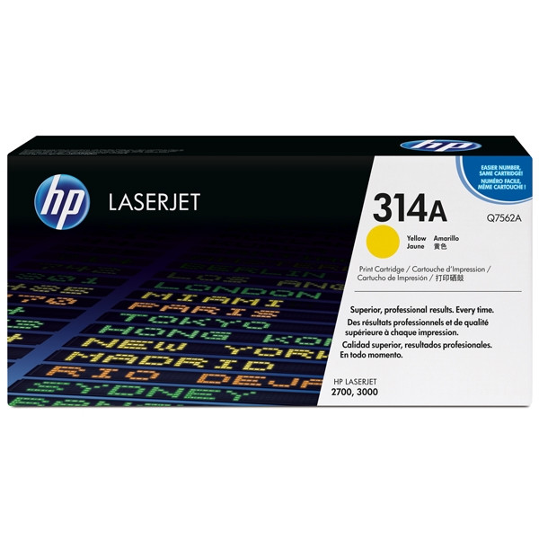 HP 314A (Q7562A) toner (d'origine) - jaune Q7562A 039570 - 1