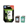 HP 338 + HP 343 (SD449EE) pack double cartouche d&#039;encre (d&#039;origine) - noir et couleur SD449EE 044160