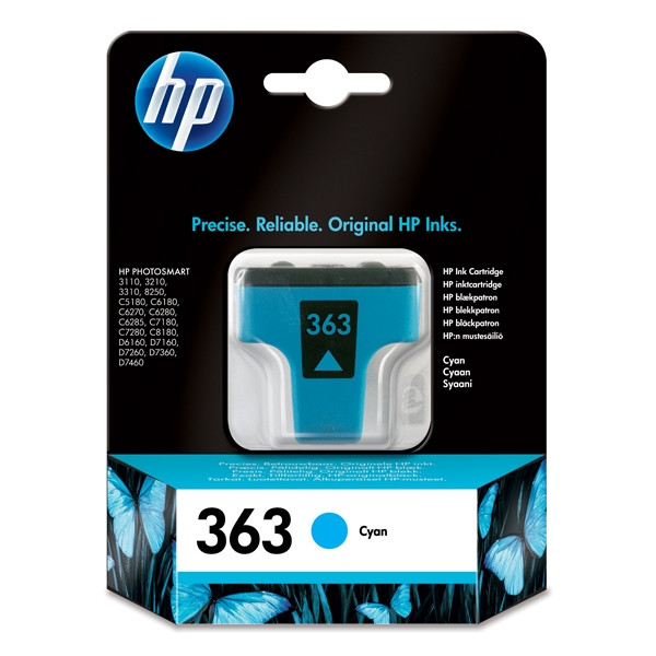 HP 363 (C8771EE) cartouche d'encre (d'origine) - cyan C8771EE 031775 - 1