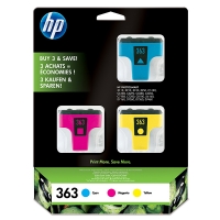 HP 363 (CB333EE) multipack cyan/magenta/jaune (d'origine) CB333EE 044440