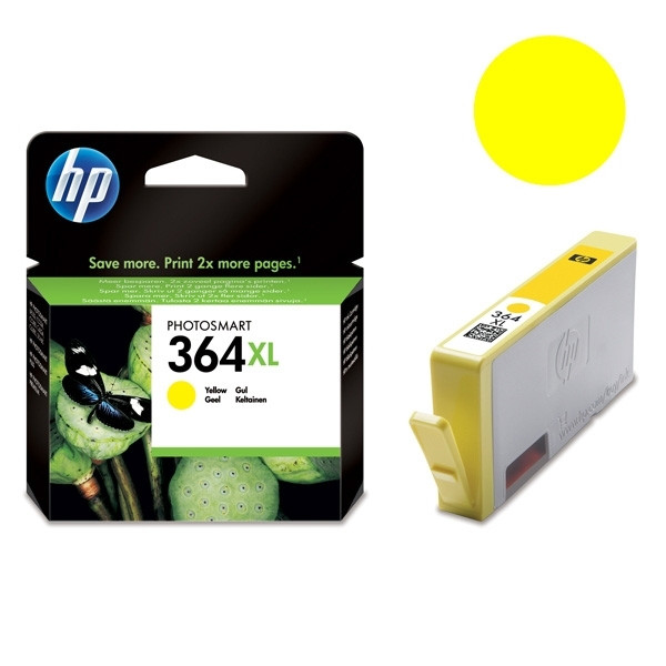 HP 364XL (CB325EE) cartouche d'encre haute capacité (d'origine) - jaune CB325EE 031882 - 1
